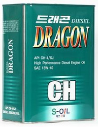 ������ �������� ����� Dragon DIESEL CH-4 15W-40", 4� ����������������� | ������� DCH15W4004