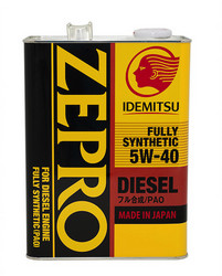 ������ �������� ����� Idemitsu Zepro Diesel 5W-40 Cf Fully Synthetic 4� ������������� | ������� 2863041