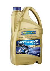 ������ �������� ����� Ravenol Motobike 4-T Ester 5W-40 (4�) new ������������� | ������� 4014835730793