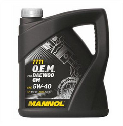 ������ �������� ����� Mannol O.E.M. for Daewoo GM 5W-40 ������������� | ������� 4036021401492
